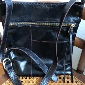 Black Leather Hobo crossbody